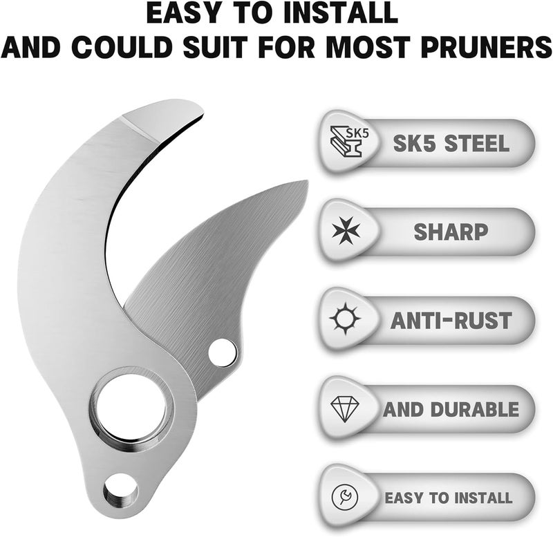 Dragro Electric Pruning Shears Replacement Blade, 30MM (1.2Inch) Cutting Diameter, Only Compatible Applicable to 1.2inch 30mm Model - Image 3